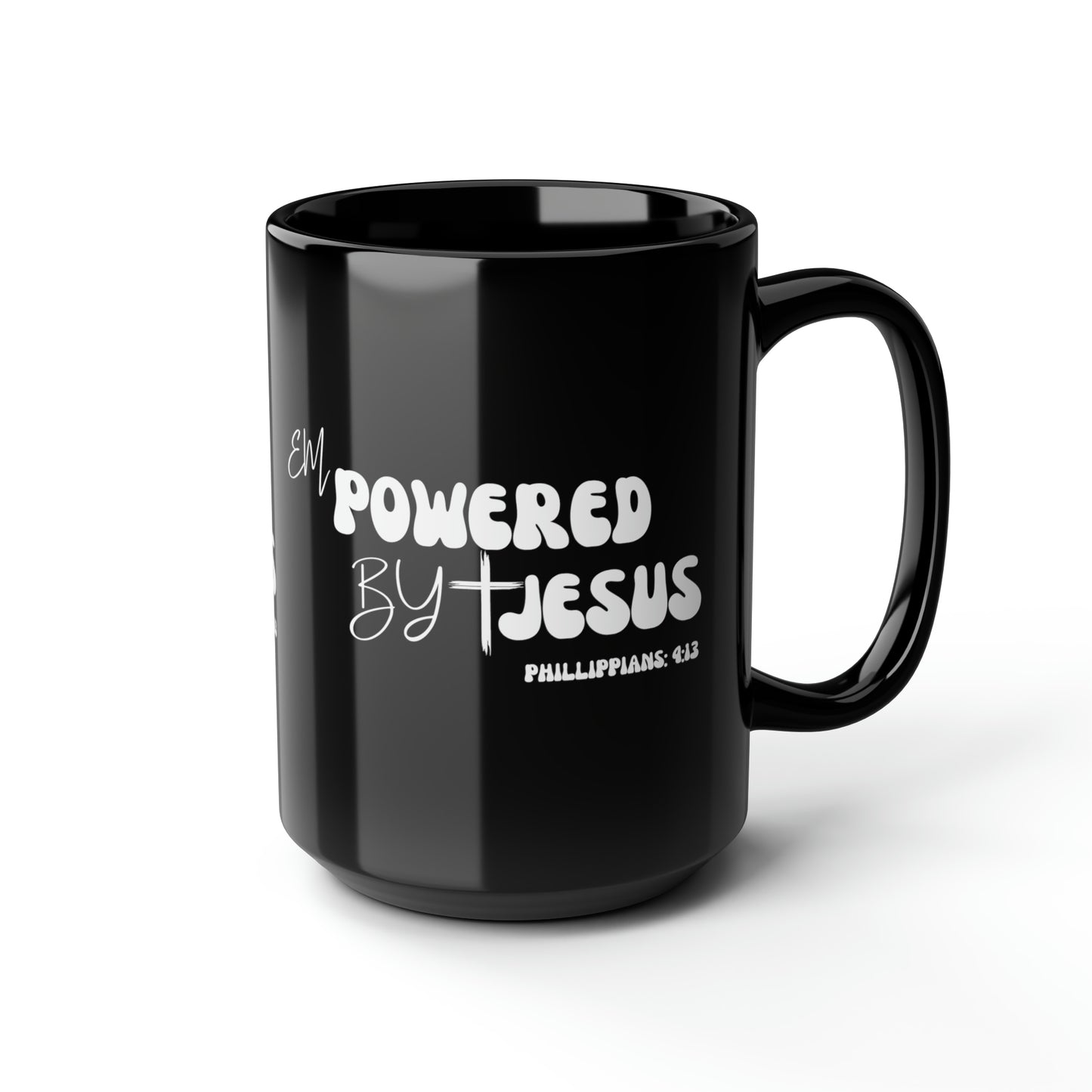 Christian Wear Black Mug, 15oz