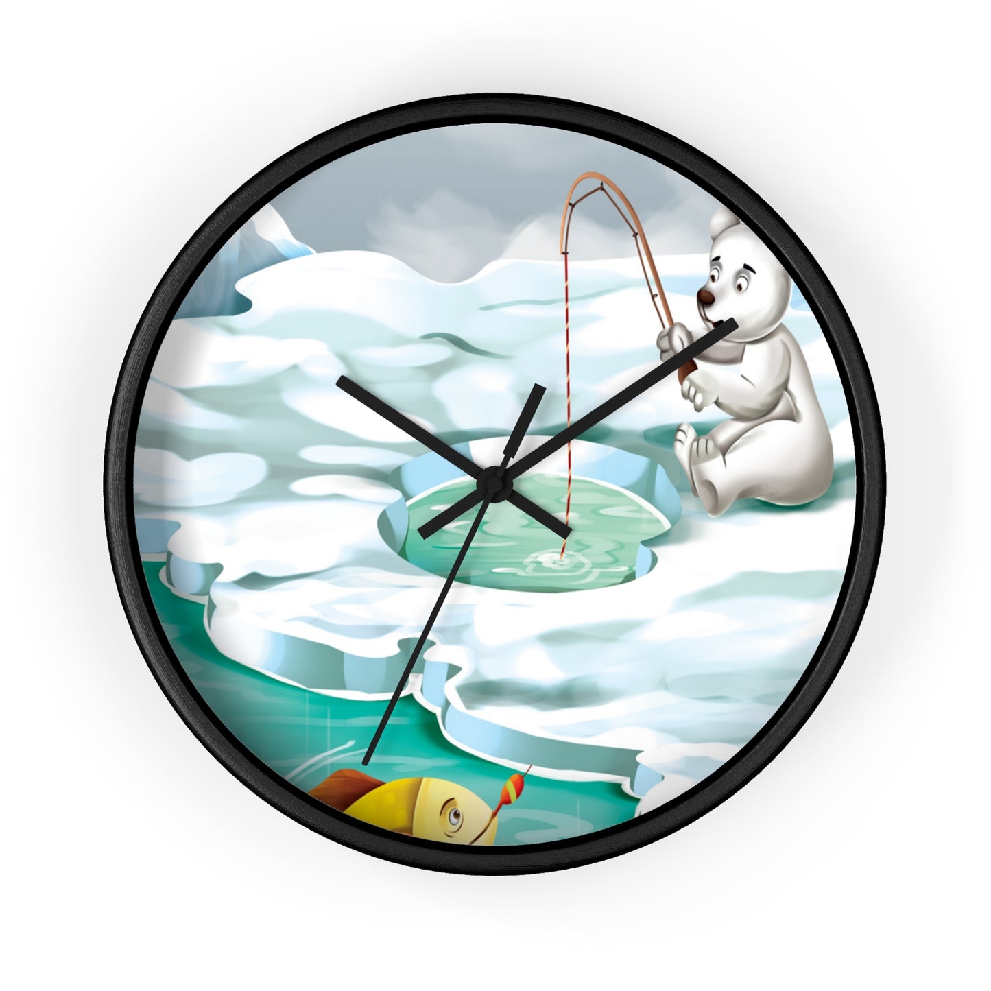 Poro The Polar Bear Wall Clock