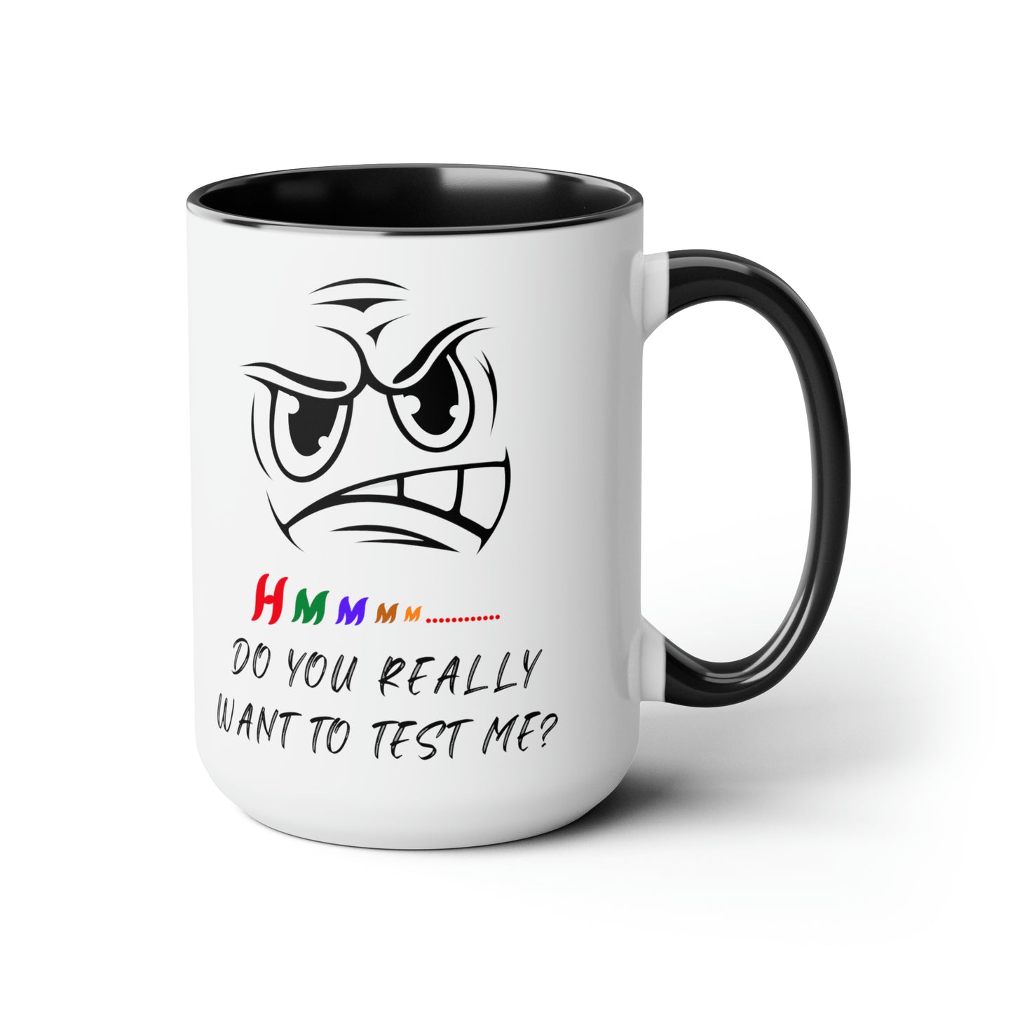 Hmmm, Two-Tone Coffee Mugs, 15oz