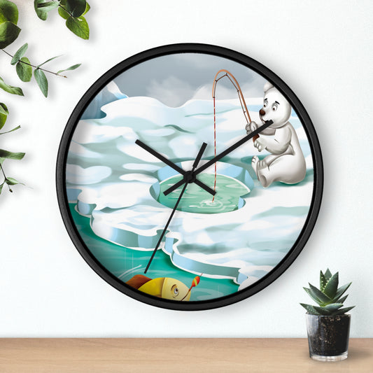 Poro The Polar Bear Wall Clock