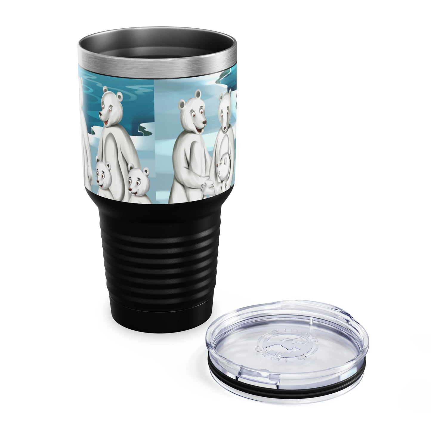 Poro The Polar Bear Ringneck Tumbler, 30oz