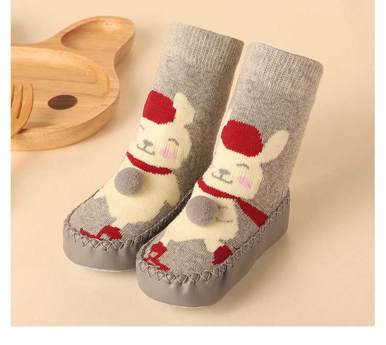 Cute Cartoon Thick Terry Anti-skid Baby Socks