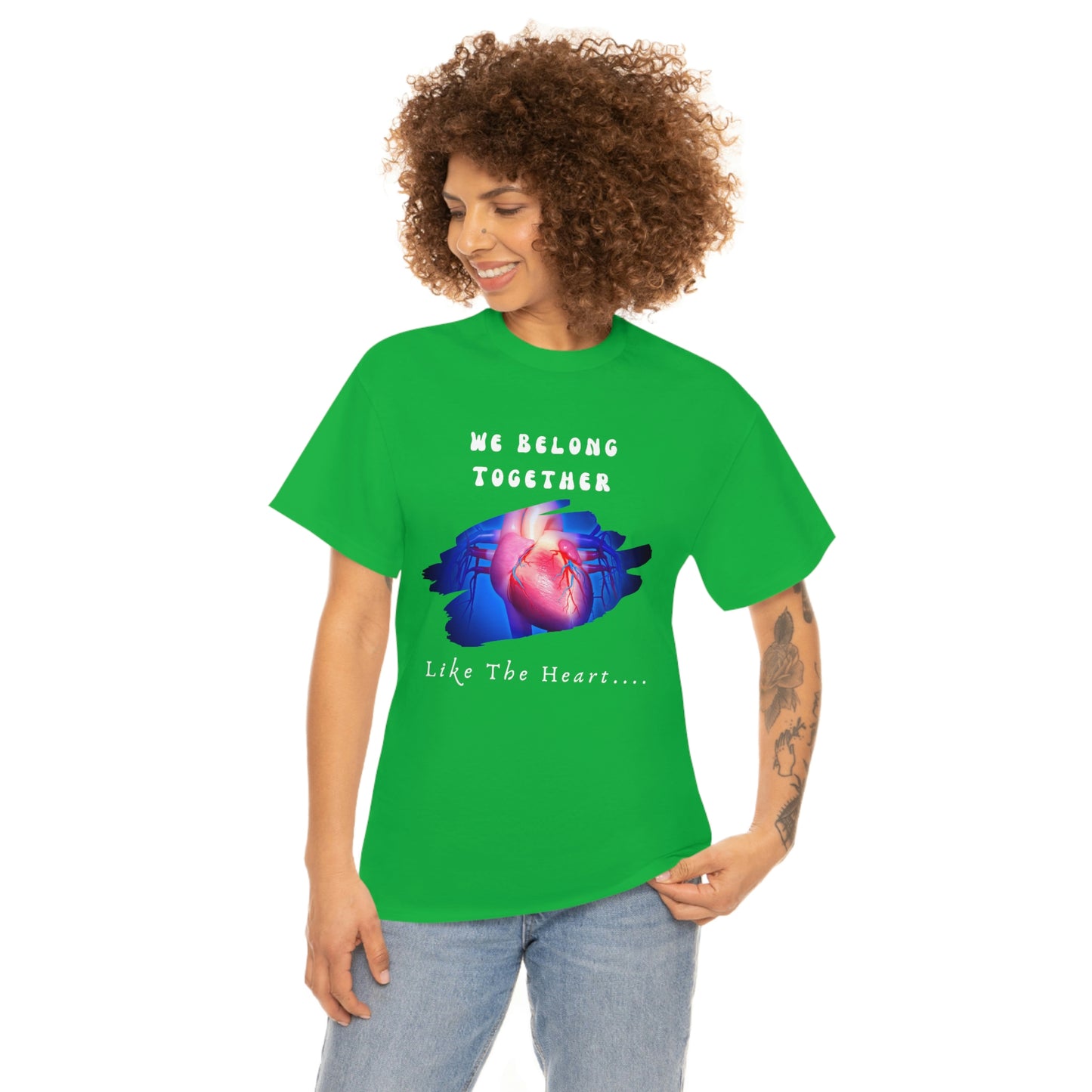 Stronger Together, Love, Unisex Heavy Cotton Tee