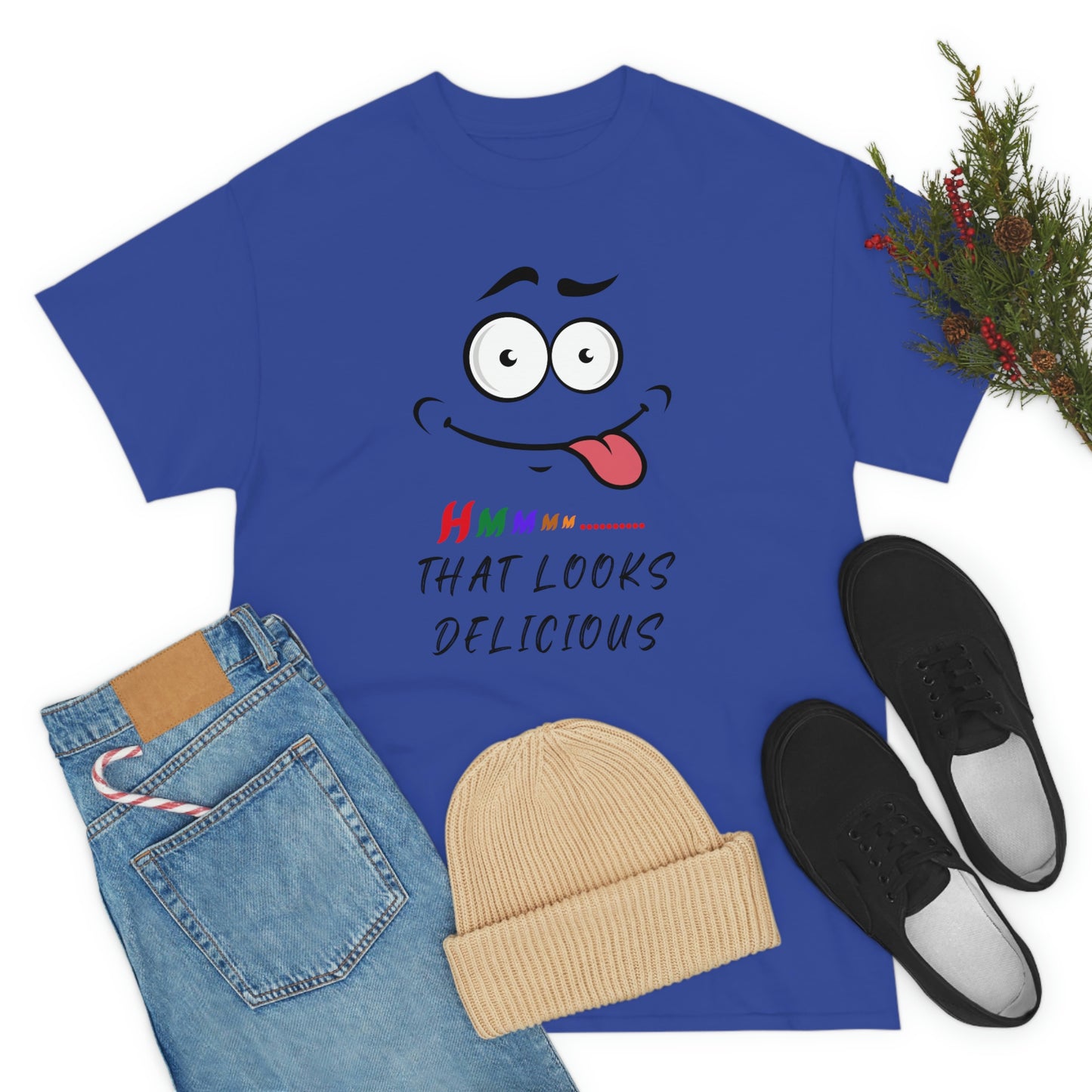 Hmmm, Funny, Unisex Heavy Cotton Tee