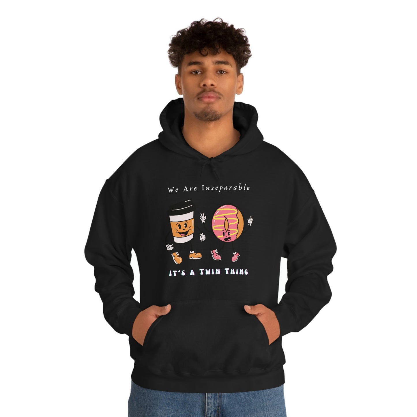 Twin, Unisex Heavy Blend™ Hooded Sweatshirt