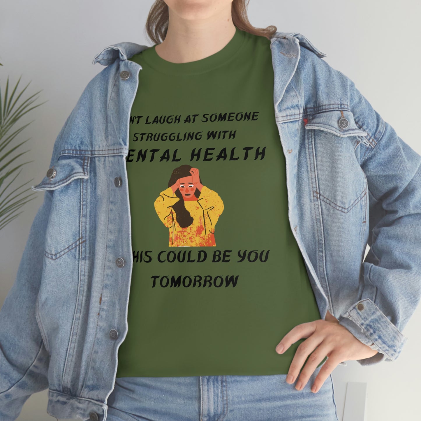 Mental Health Don't Laugh Unisex Heavy Cotton Tee