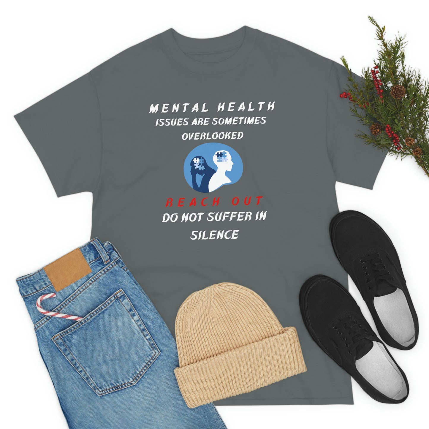 Mental Health Unisex Heavy Cotton Tee