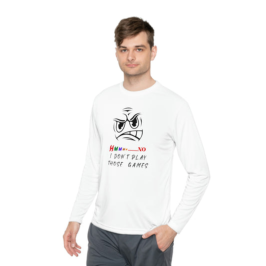 Hmmm, Unisex Lightweight Long Sleeve Tee