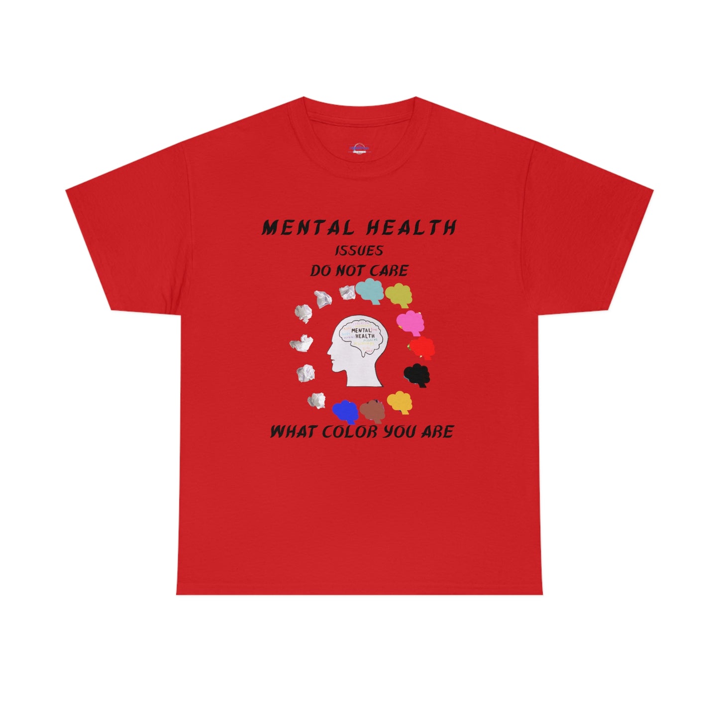 Mental Health Color Unisex Heavy Cotton Tee