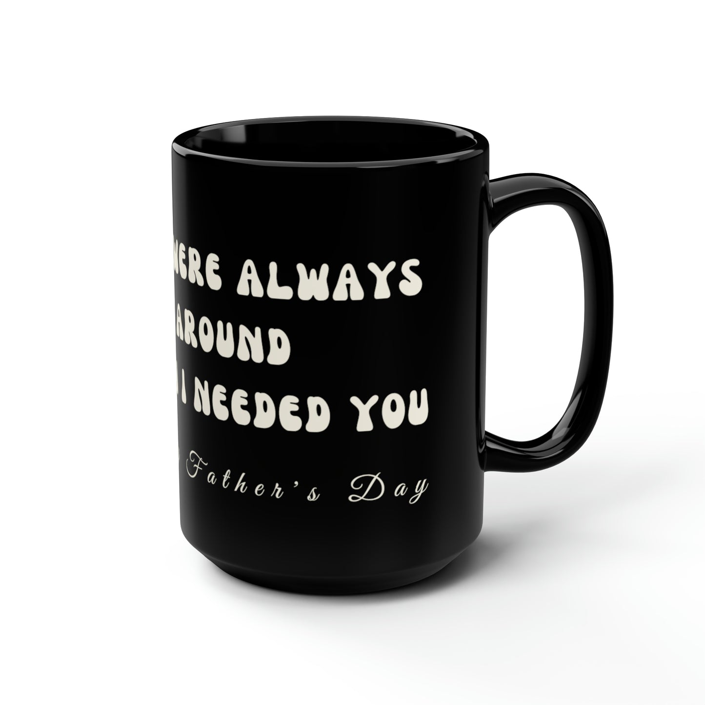 Exotic Print Father's Day Black Mug, 15oz