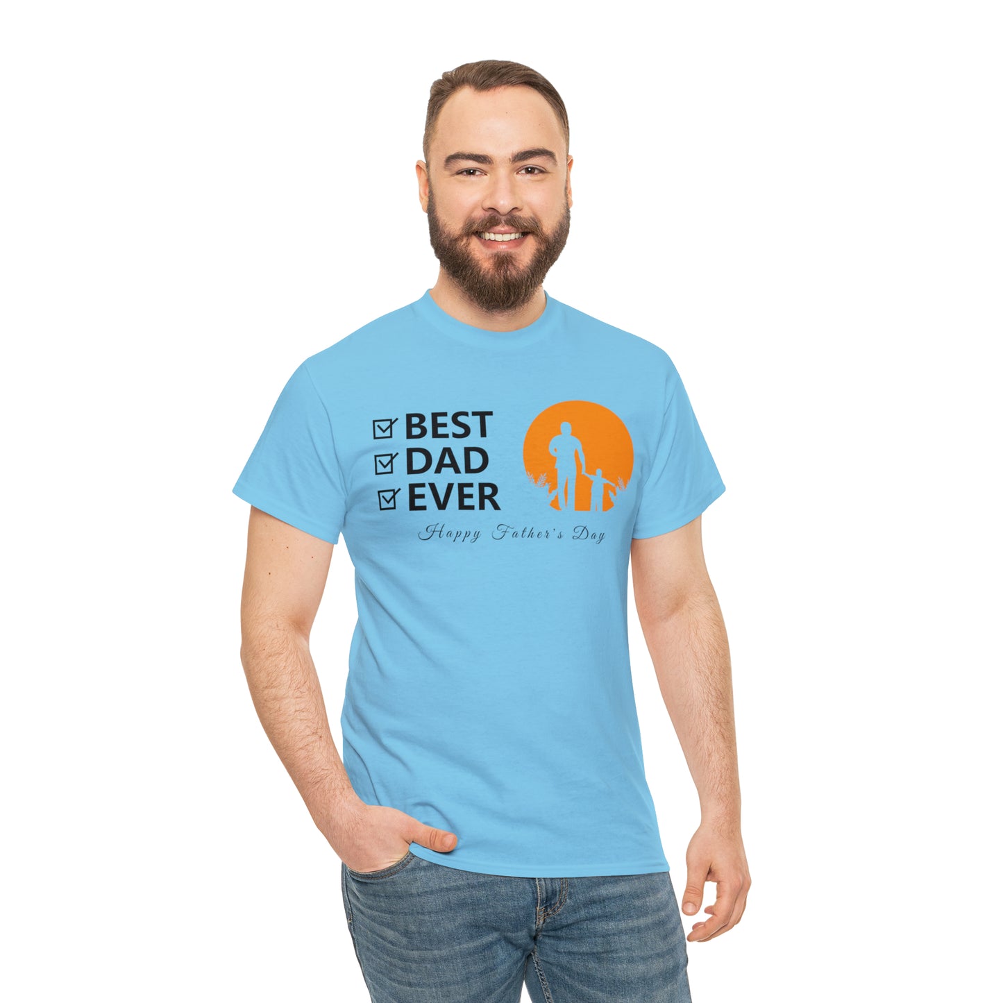 Exotic Print Father's Day Unisex Heavy Cotton Tee