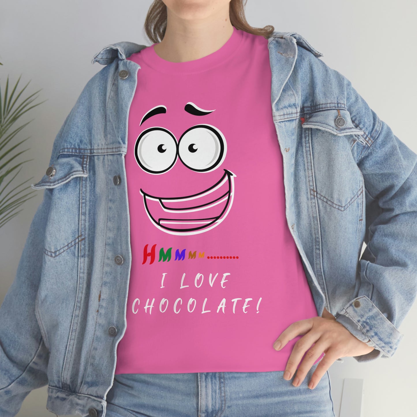 Hmmm... I Love Chocolate Unisex Heavy Cotton Tee