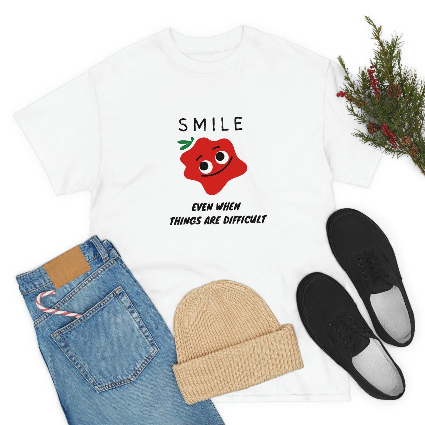 Smile Unisex Heavy Cotton Tee