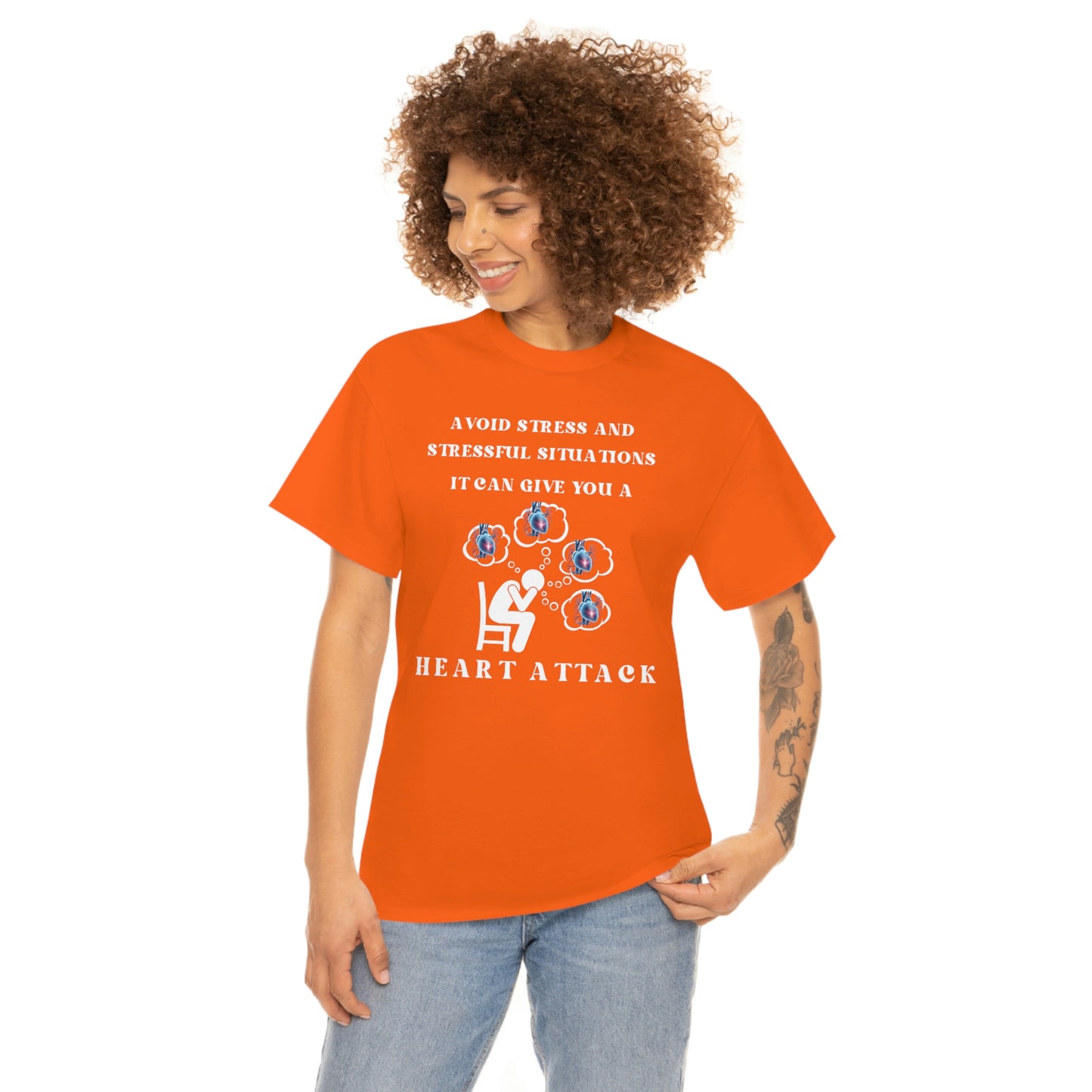 Avoid Stress Unisex Heavy Cotton Tee