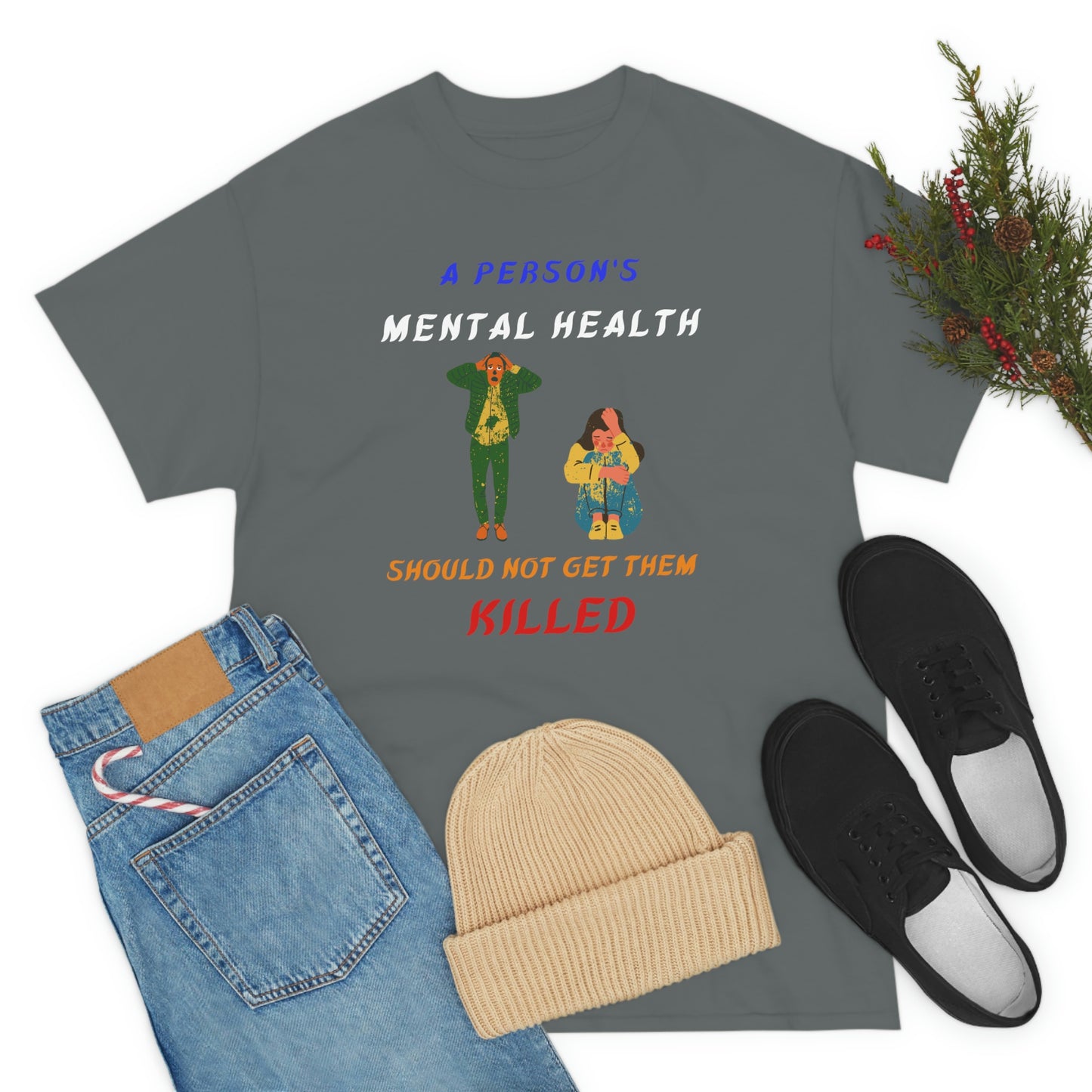 Mental Health Unisex Heavy Cotton Tee