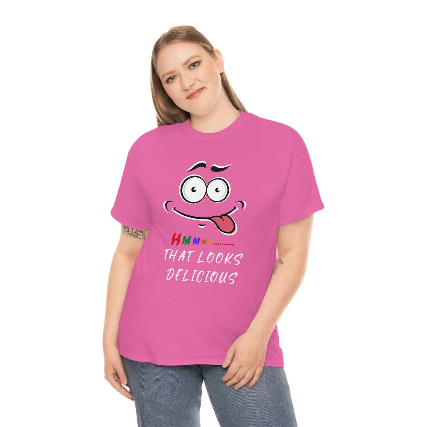 Hmmm, Funny, Unisex Heavy Cotton Tee