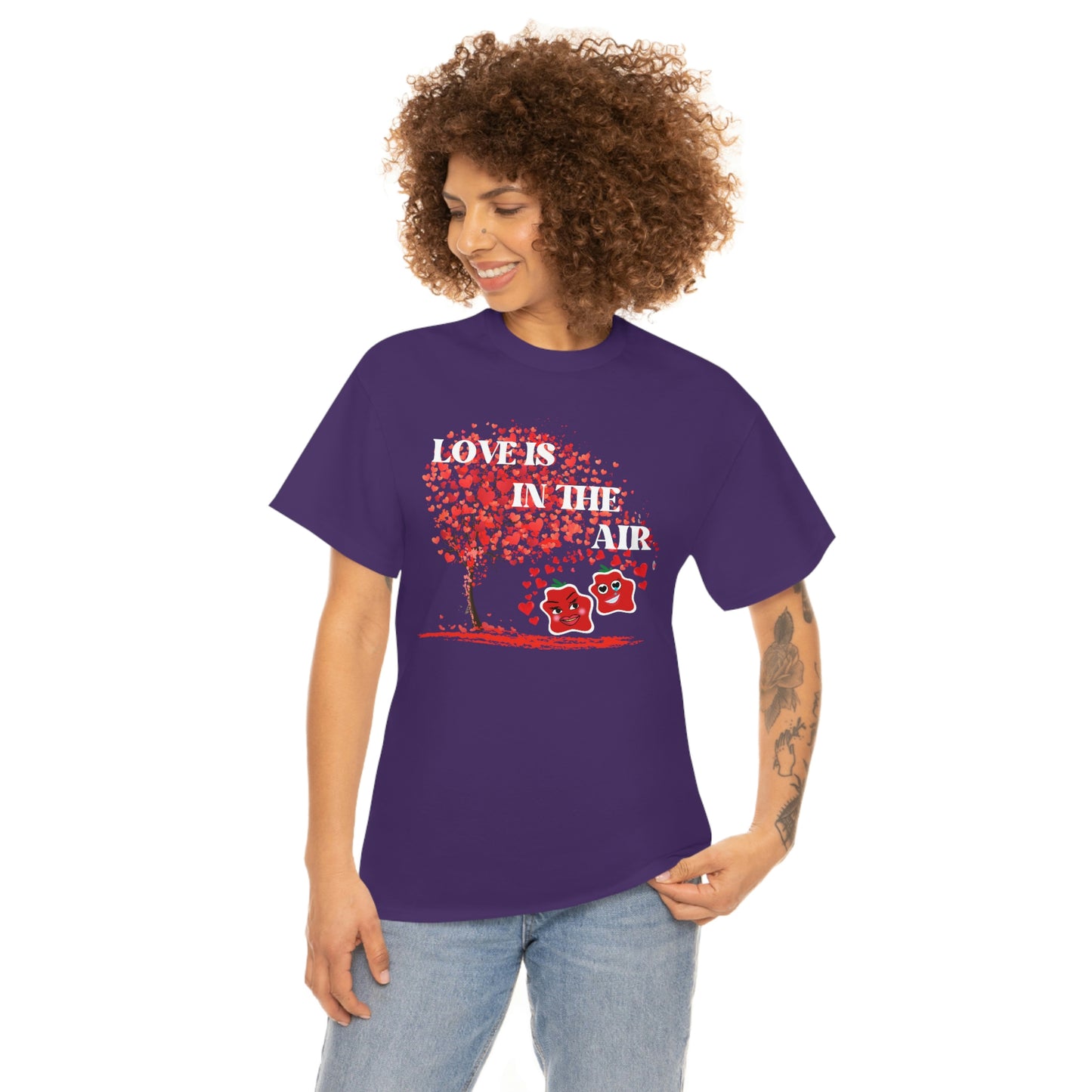 Love Is In The Air Smile Unisex Heavy Cotton Tee