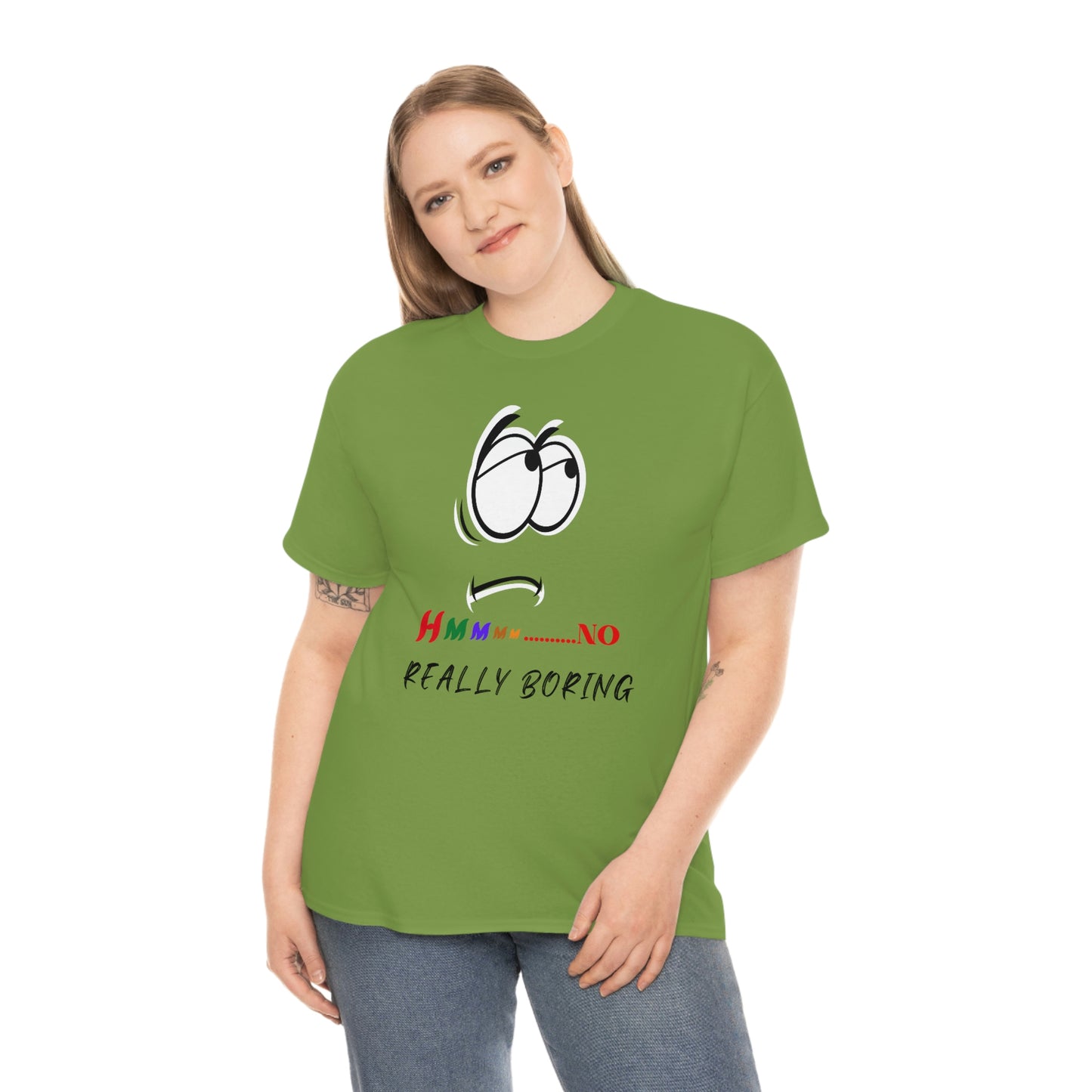 Hmmm... No, Really Boring Unisex Heavy Cotton Tee