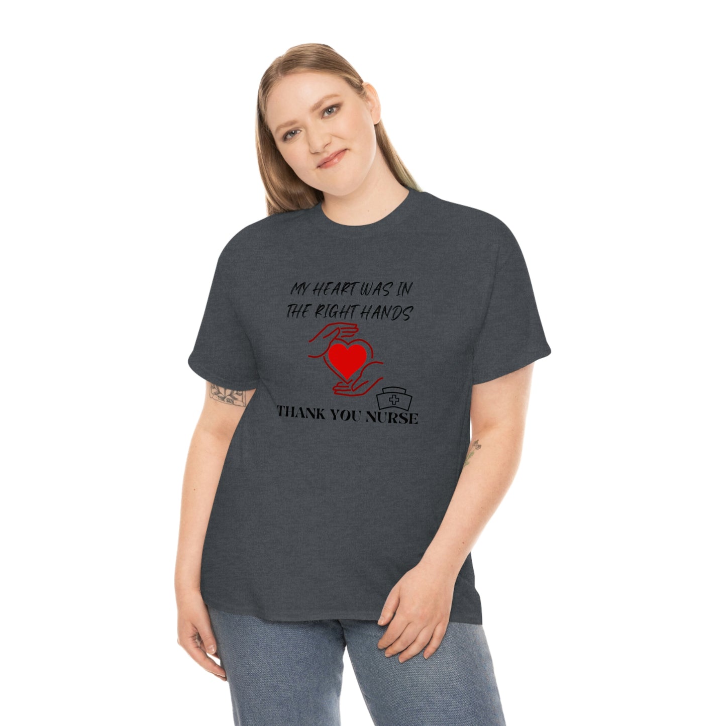 Medical, CVICU, EKG, Unisex Heavy Cotton Tee