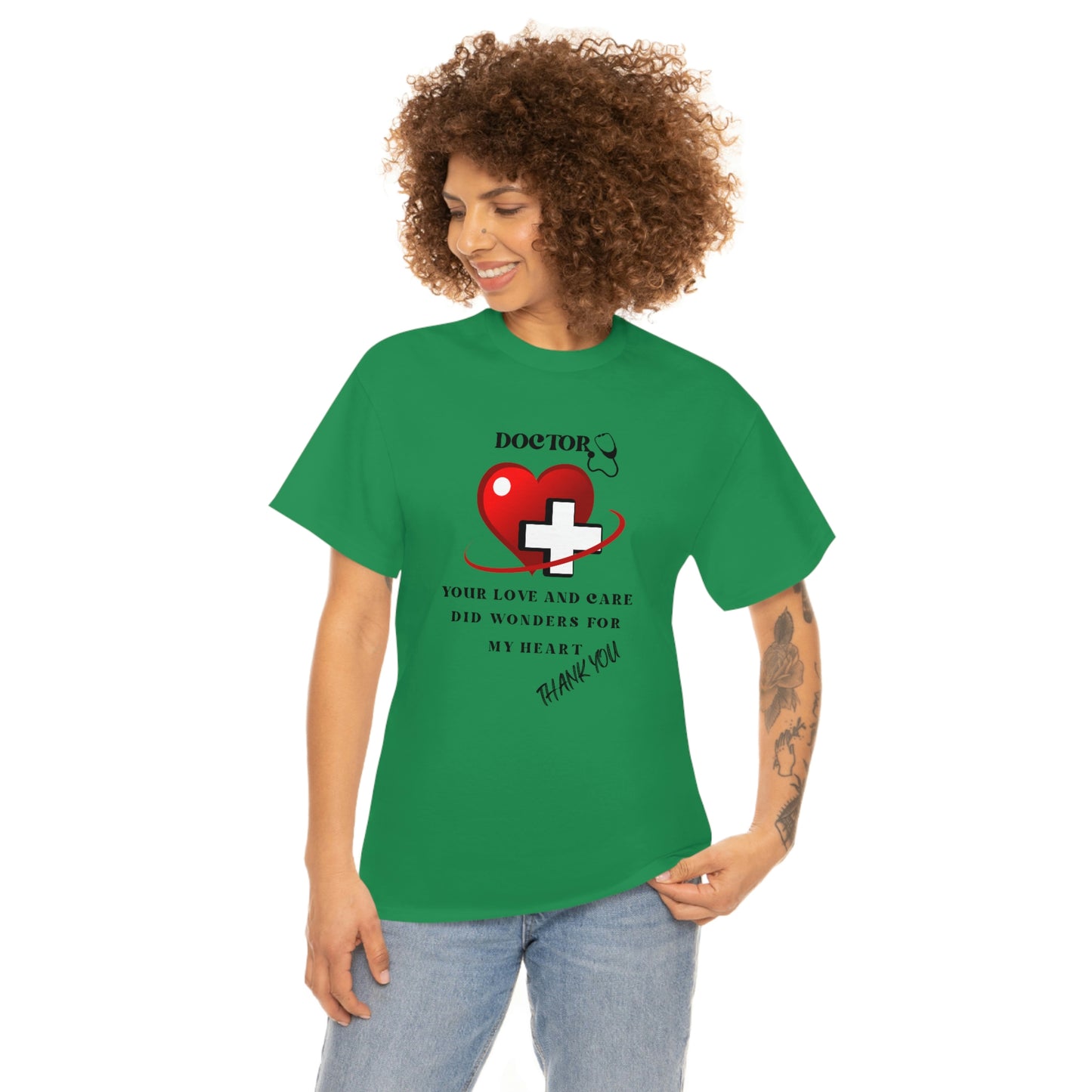 Medical, CVICU, EKG, Unisex Heavy Cotton Tee