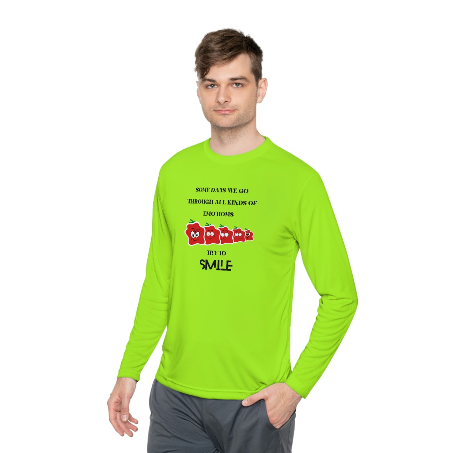 Smile Unisex Lightweight Long Sleeve Tee