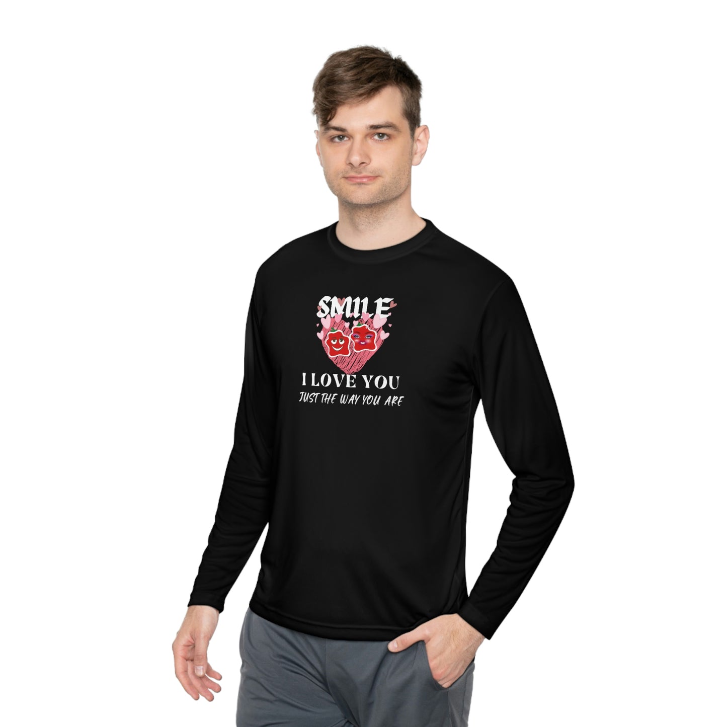 Smile Unisex Lightweight Long Sleeve Tee