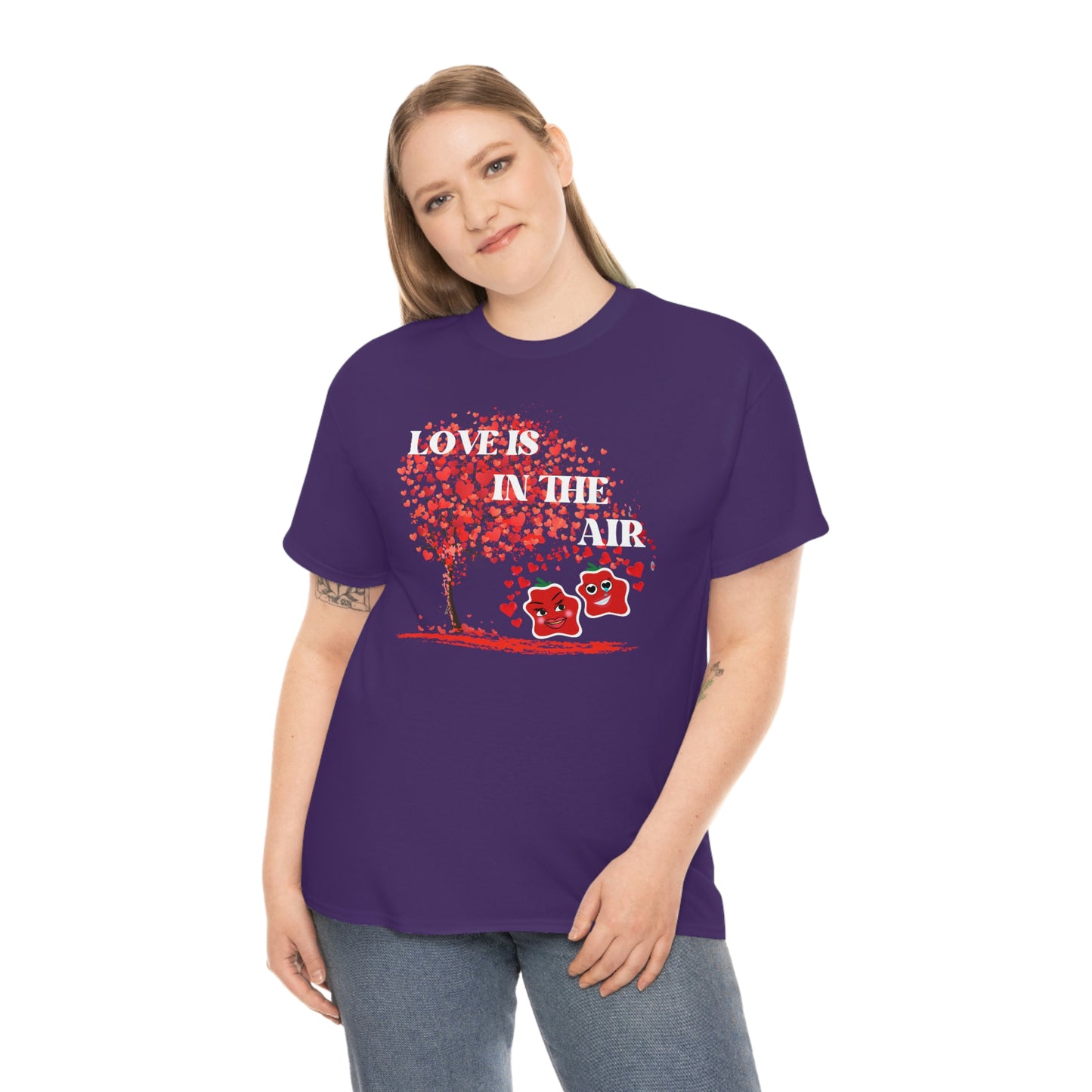 Love Is In The Air Smile Unisex Heavy Cotton Tee