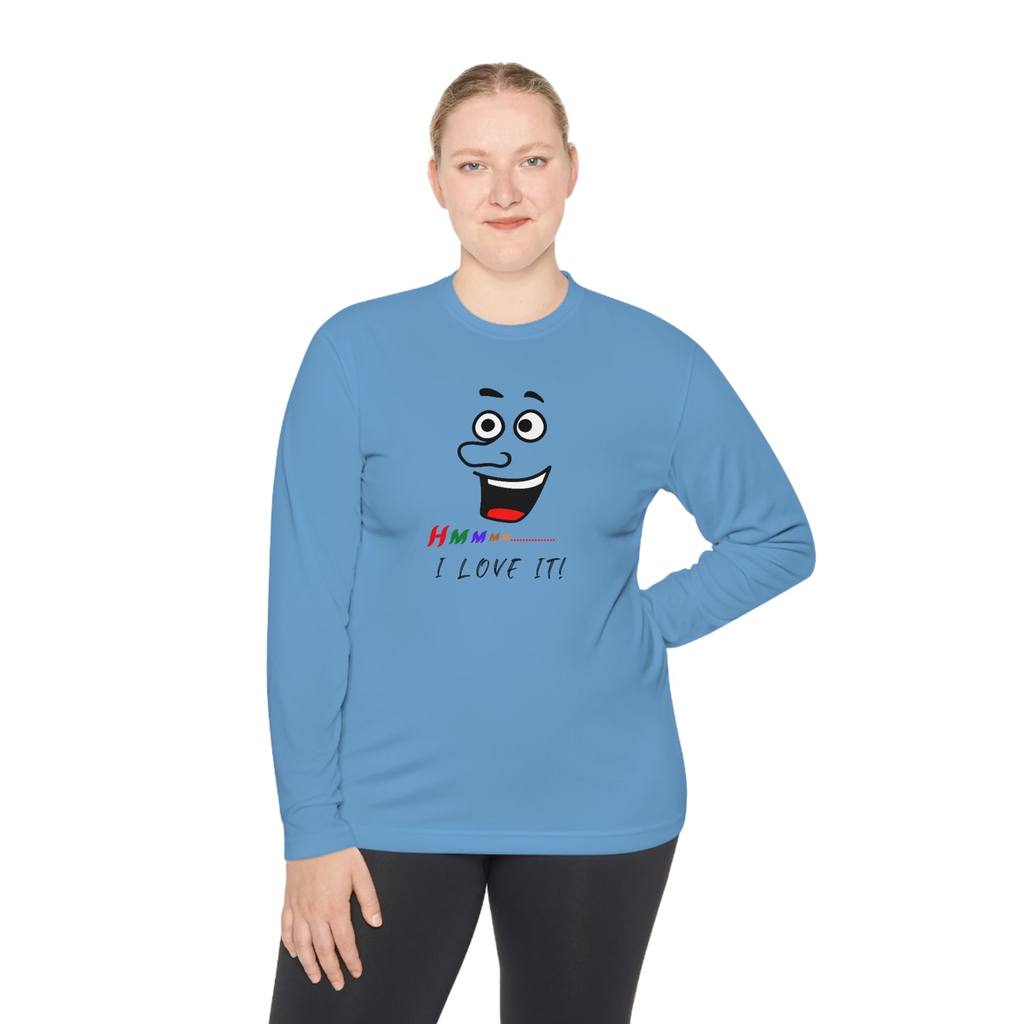 Hmmm, Unisex Lightweight Long Sleeve Tee