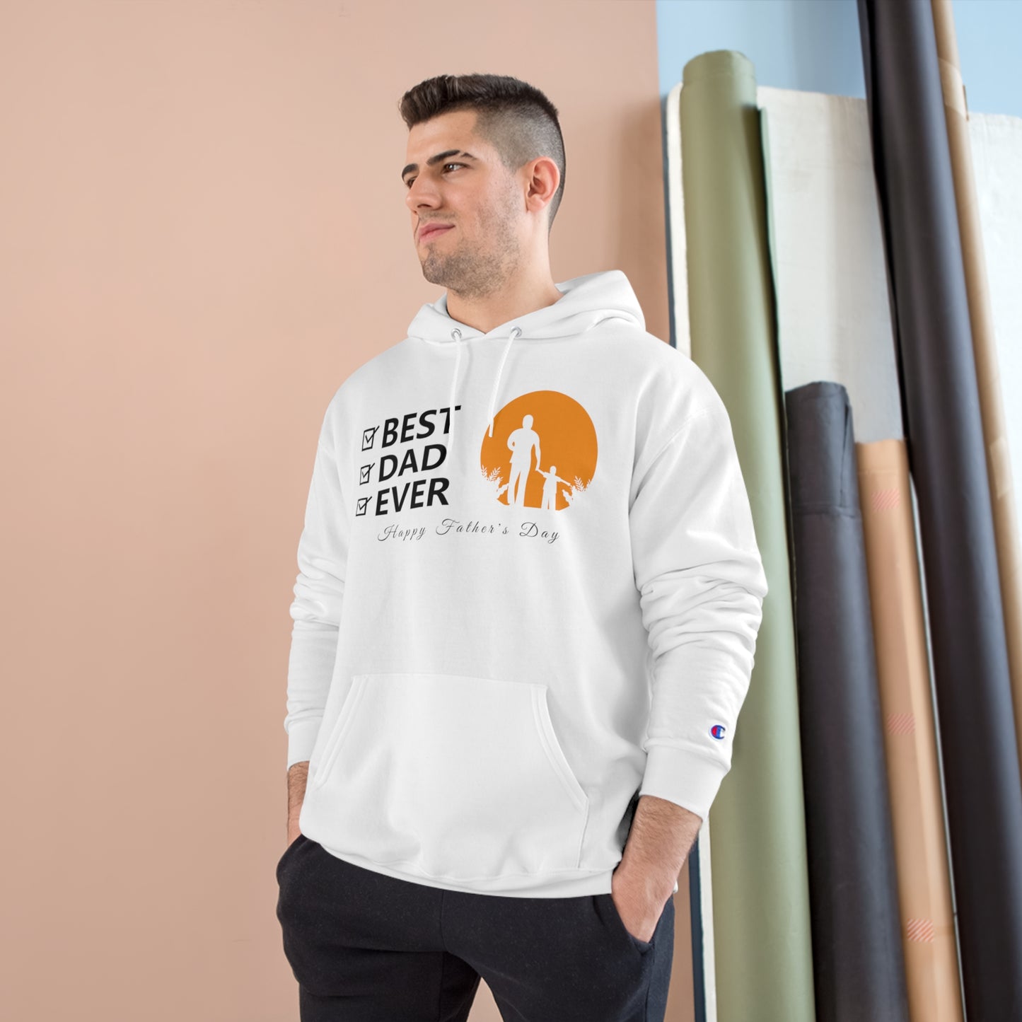 Exotic Print Father's Day Champion Hoodie