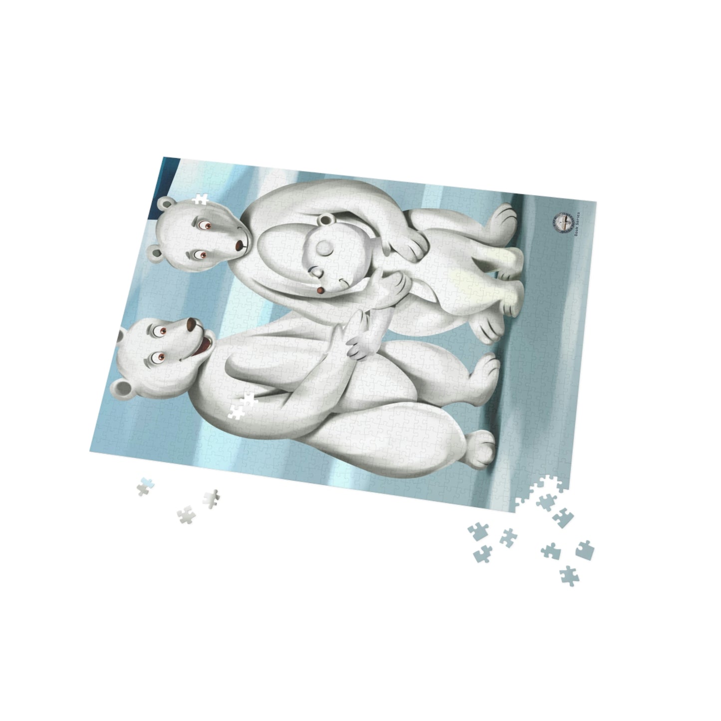 Poro the Polar Bear Family Jigsaw Puzzle (96, 252, 500, 1000-Piece)