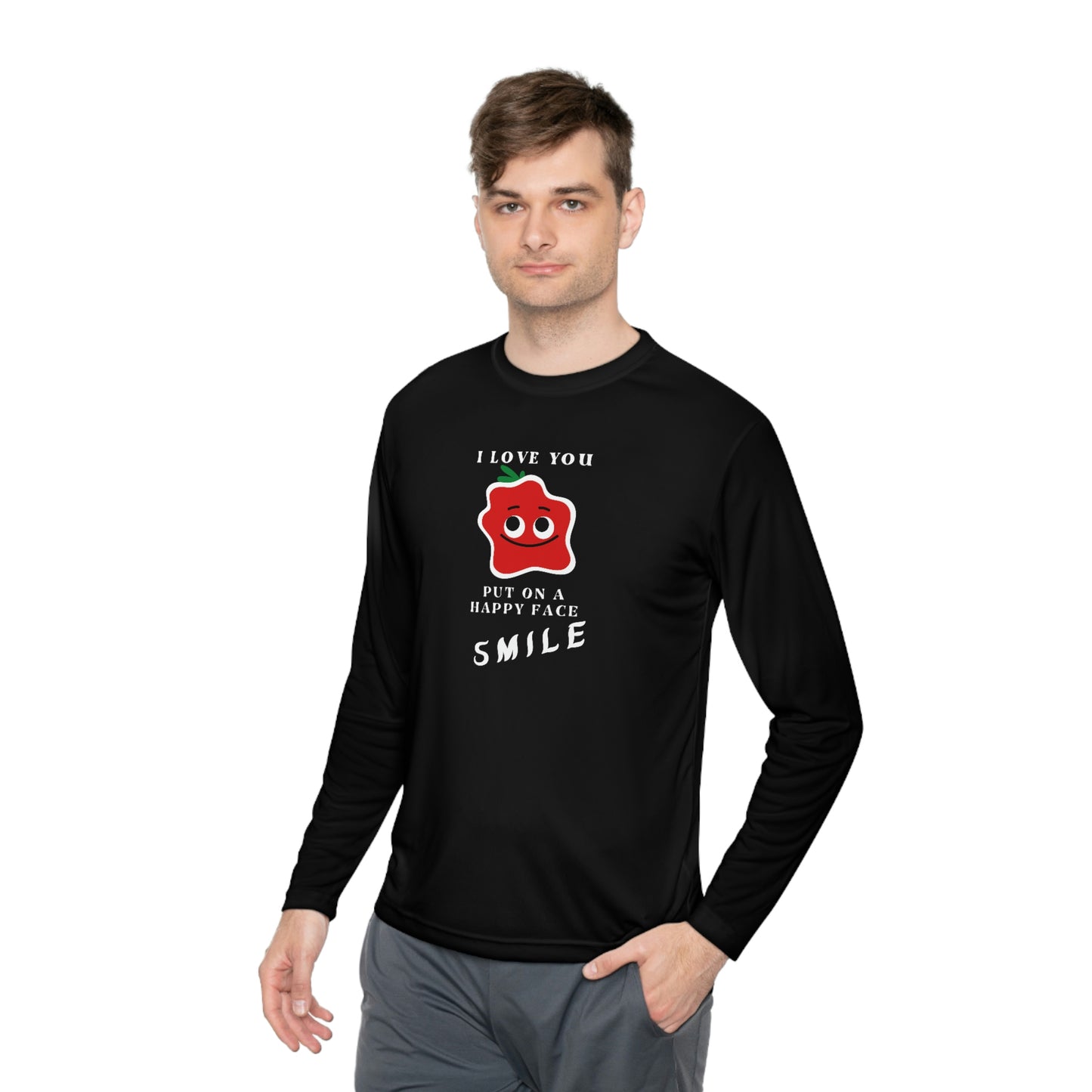 Smile Unisex Lightweight Long Sleeve Tee