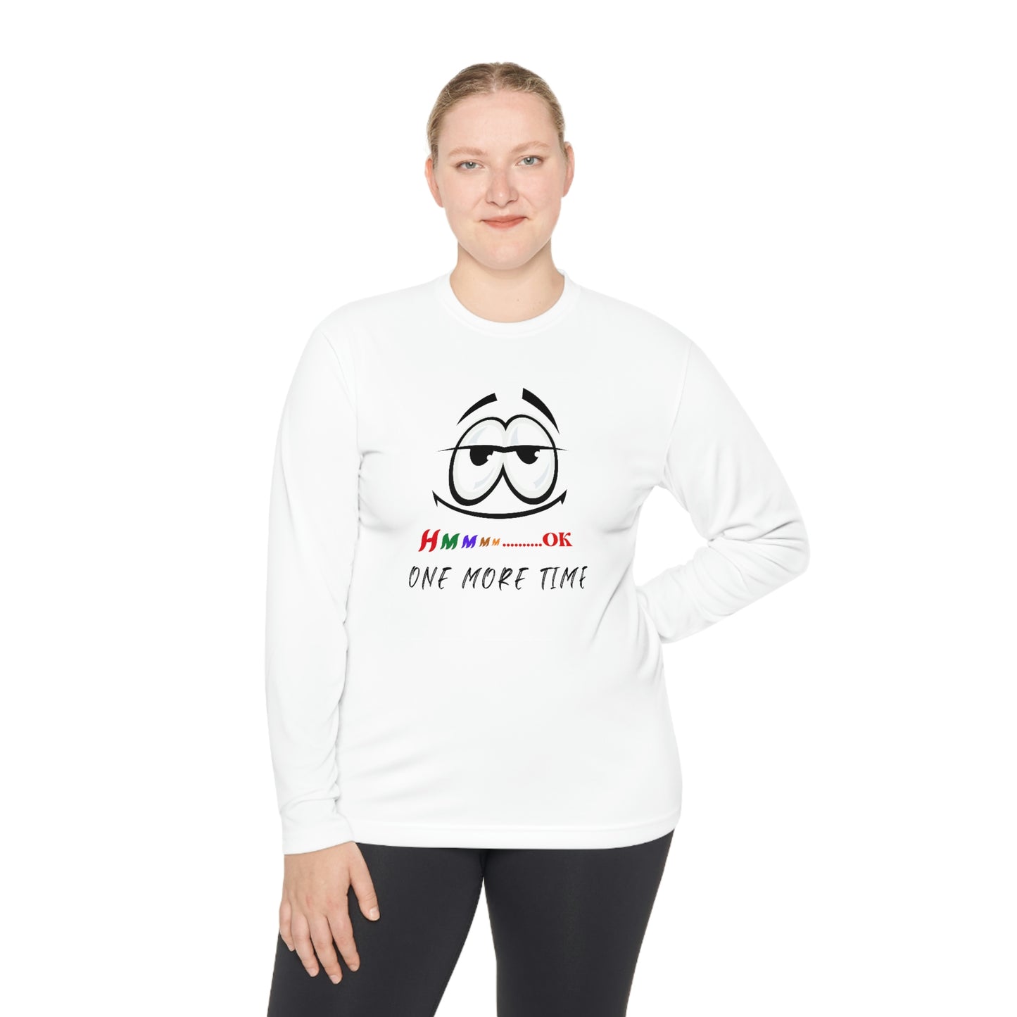 Hmmm, Unisex Lightweight Long Sleeve Tee