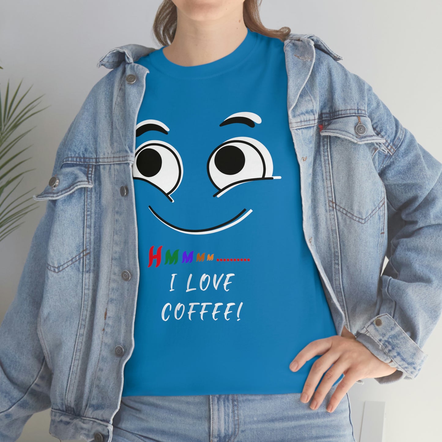 Hmmm... I Love Coffee! Unisex Heavy Cotton Tee