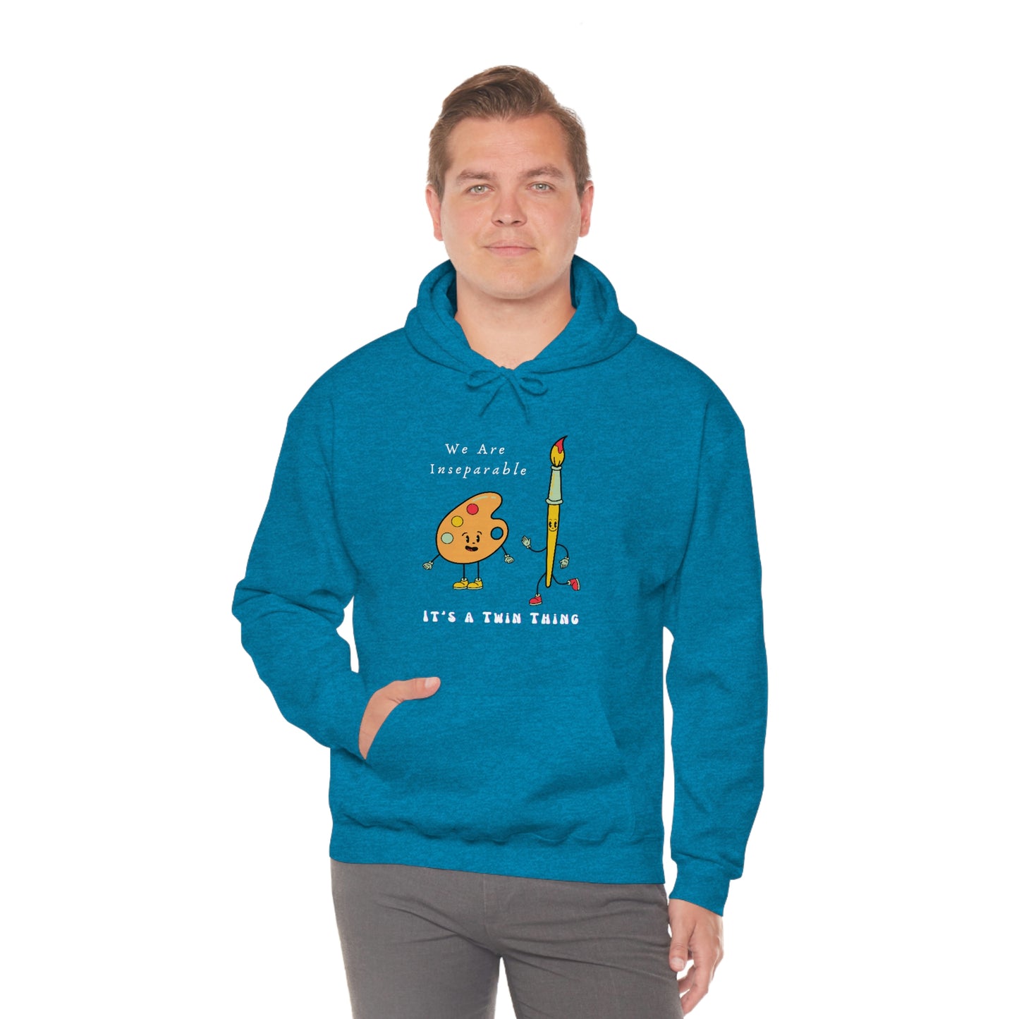 Twin, Unisex Heavy Blend™ Hooded Sweatshirt