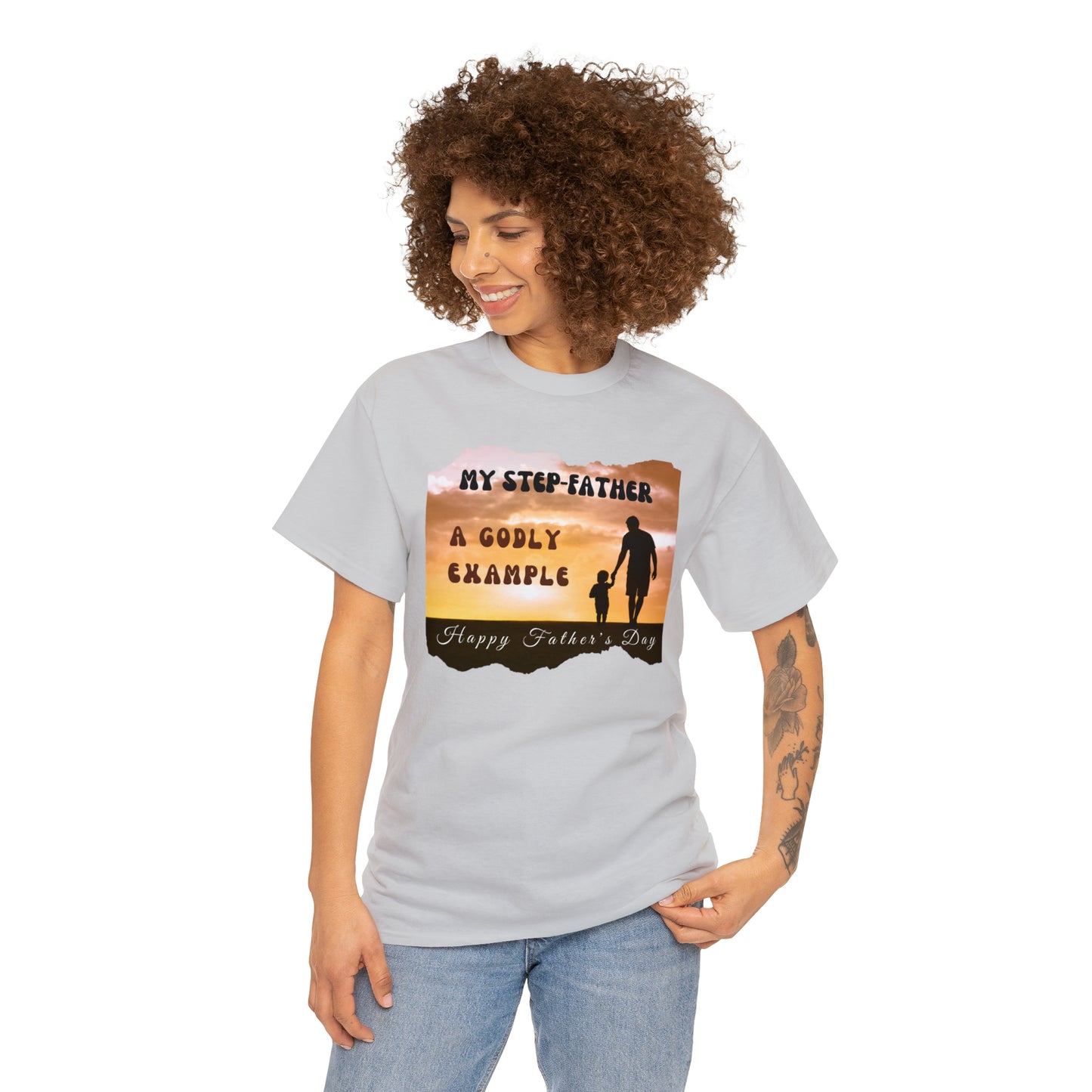 Exotic Print Father's Day Unisex Heavy Cotton Tee