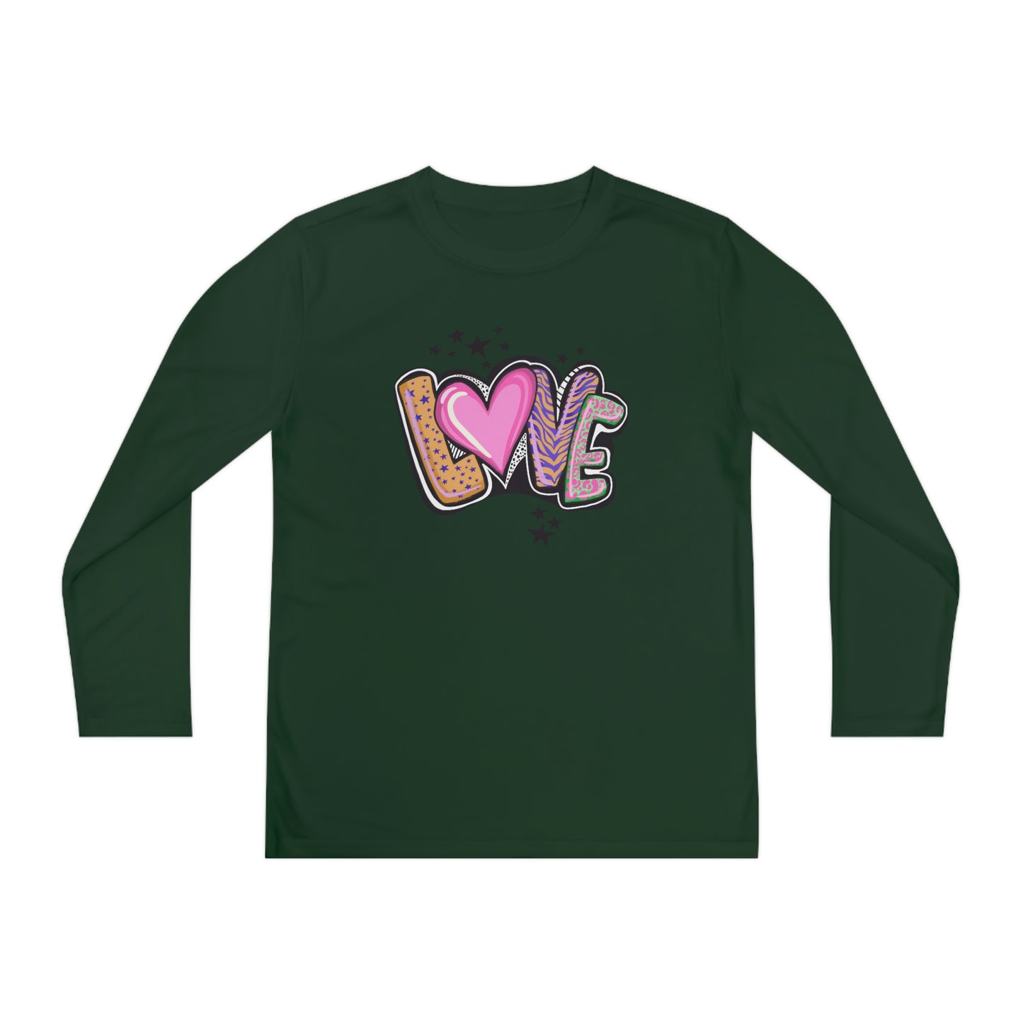 Vibes, Youth Long Sleeve Competitor Tee