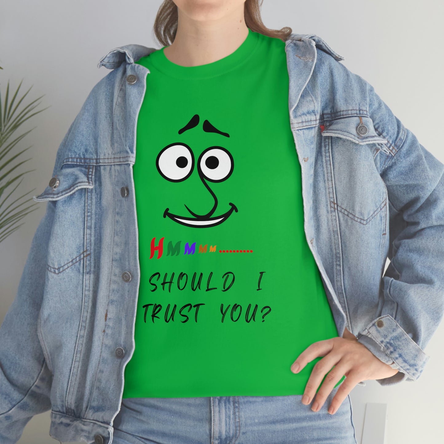 Hmmm, Funny, Unisex Heavy Cotton Tee