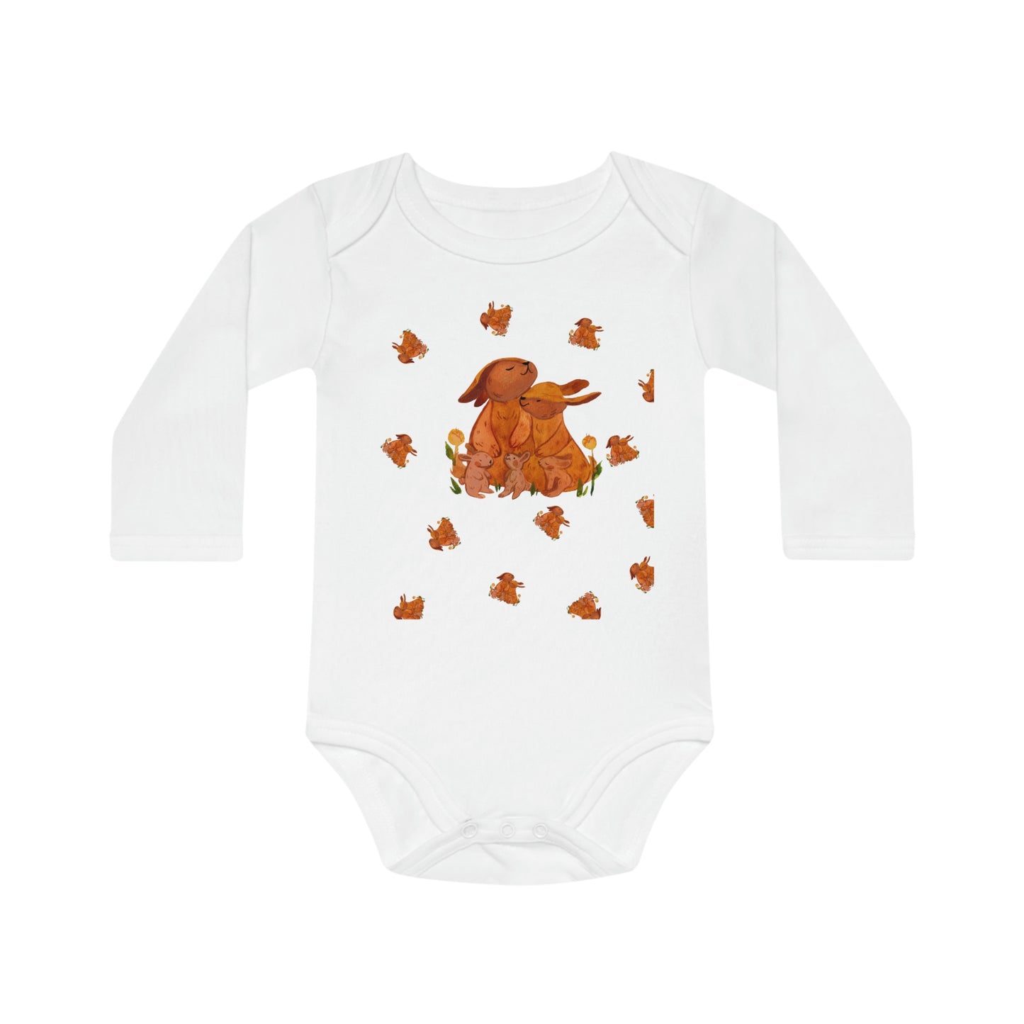 Baby Talk, Baby Long-Sleeve Organic Bodysuit