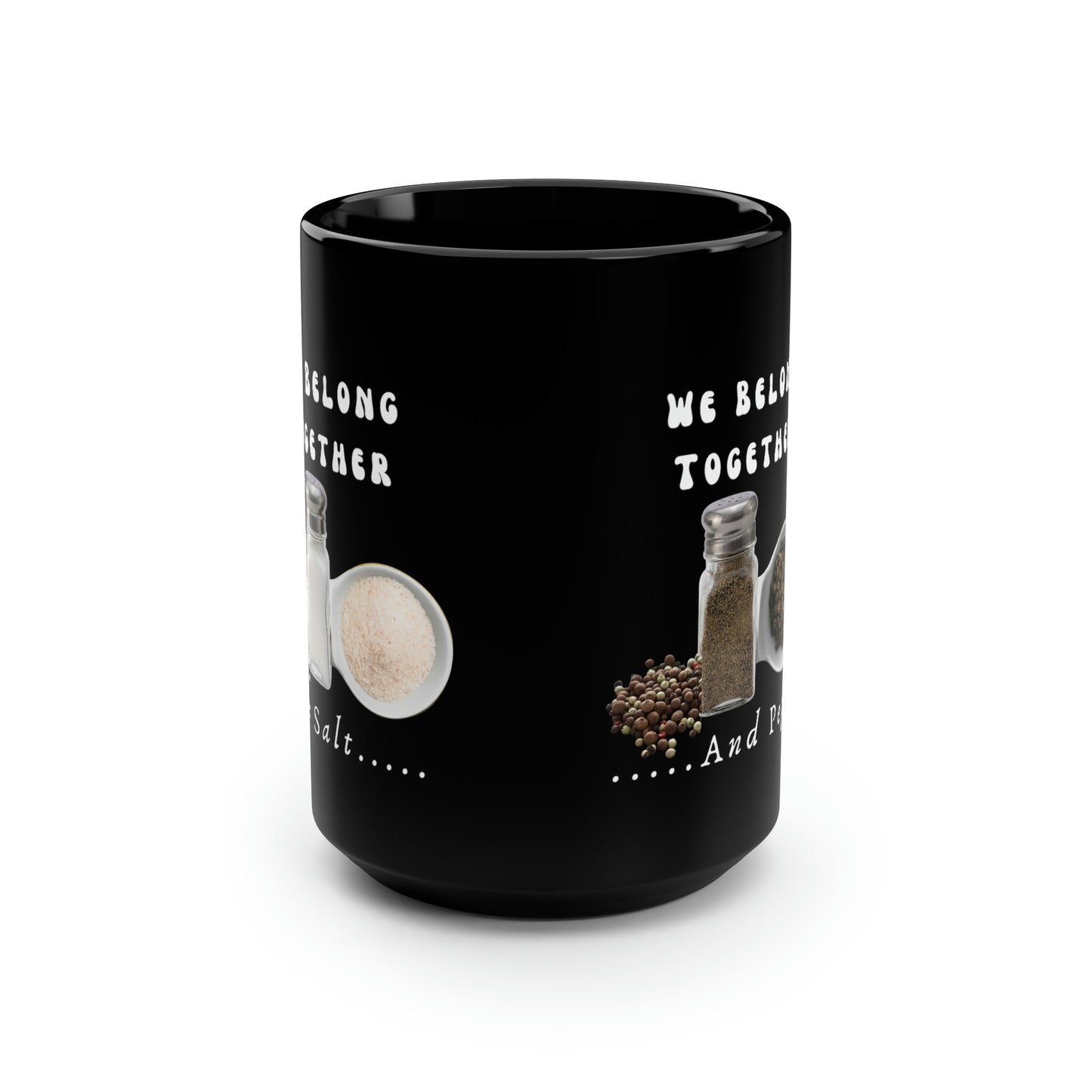 Stronger Together, Love, Black Mug, 15oz