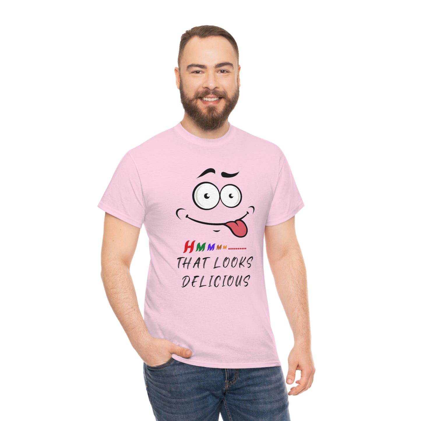 Hmmm, Funny, Unisex Heavy Cotton Tee