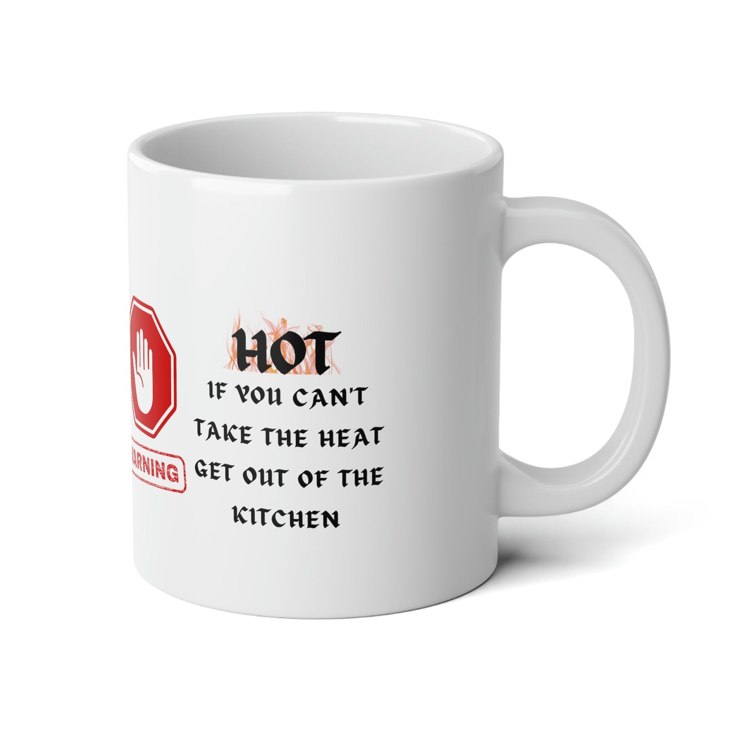 Warning Jumbo Mug, 20oz