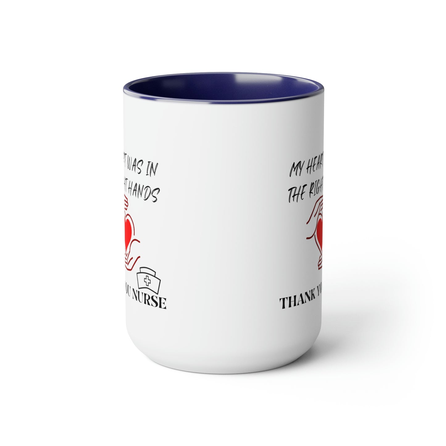 Medical, CVICU, EKG, Two-Tone Coffee Mugs, 15oz