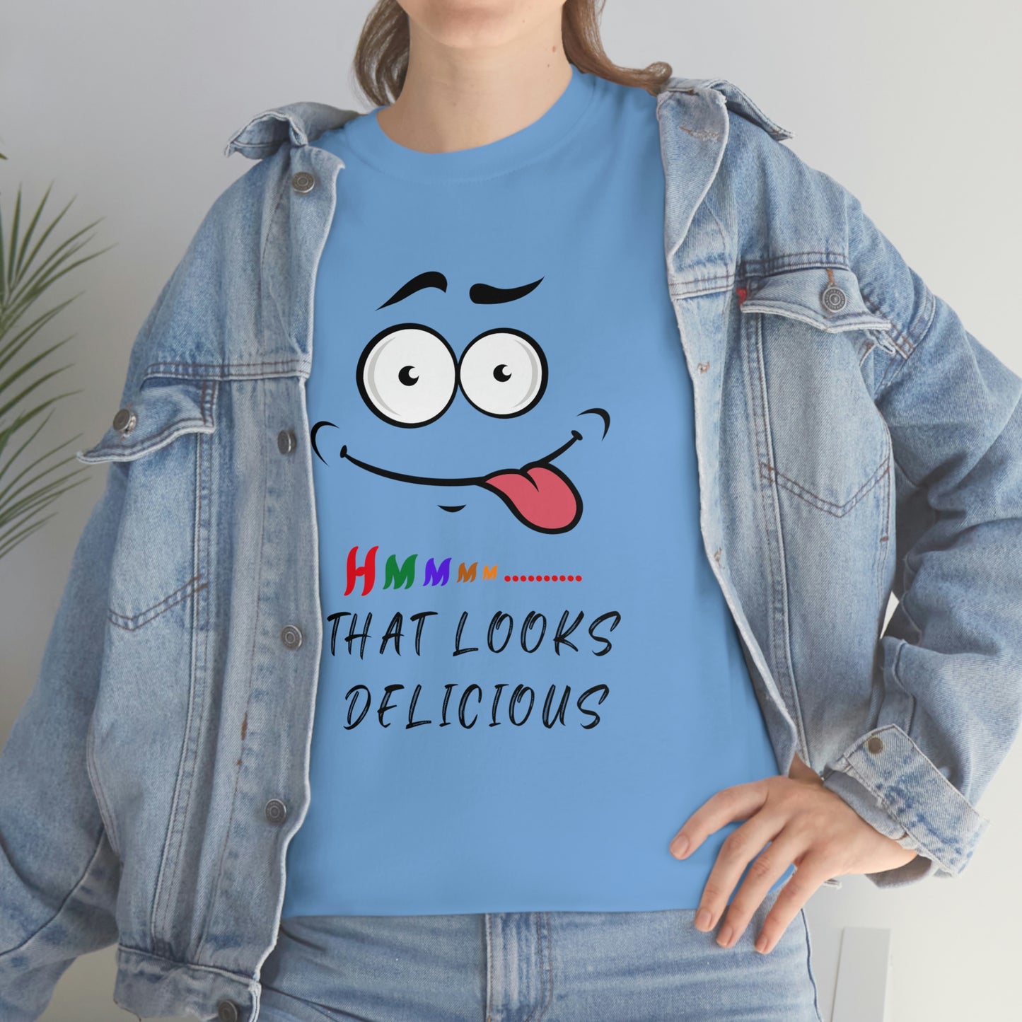 Hmmm, Funny, Unisex Heavy Cotton Tee