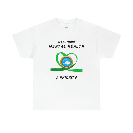 Mental Health A Priority Unisex Heavy Cotton Tee