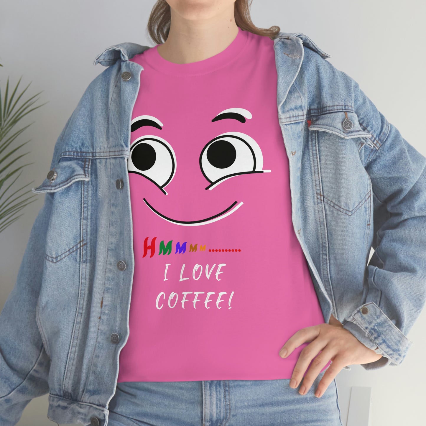 Hmmm... I Love Coffee! Unisex Heavy Cotton Tee