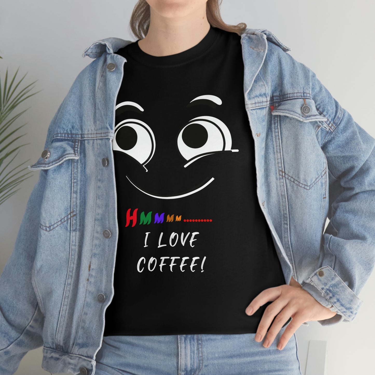 Hmmm... I Love Coffee! Unisex Heavy Cotton Tee