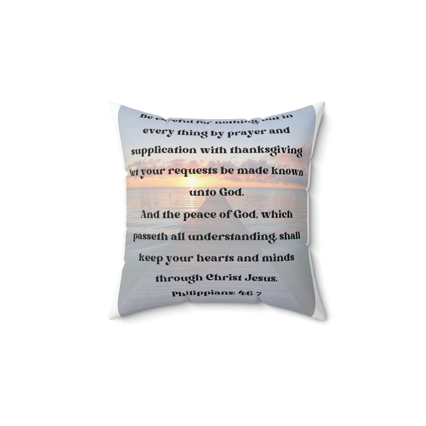 Spun Polyester Square Pillow