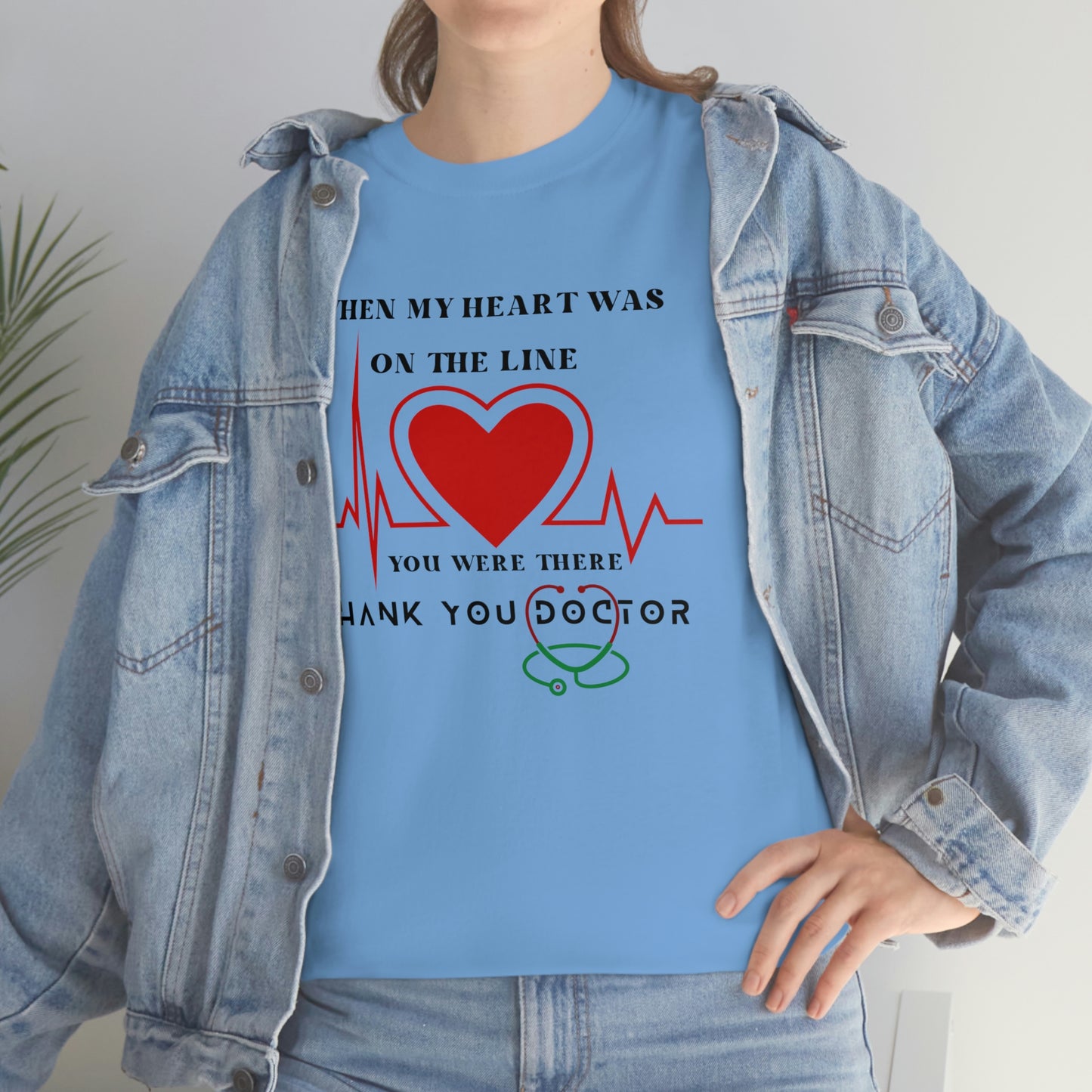 Medical, CVICU, EKG, Unisex Heavy Cotton Tee