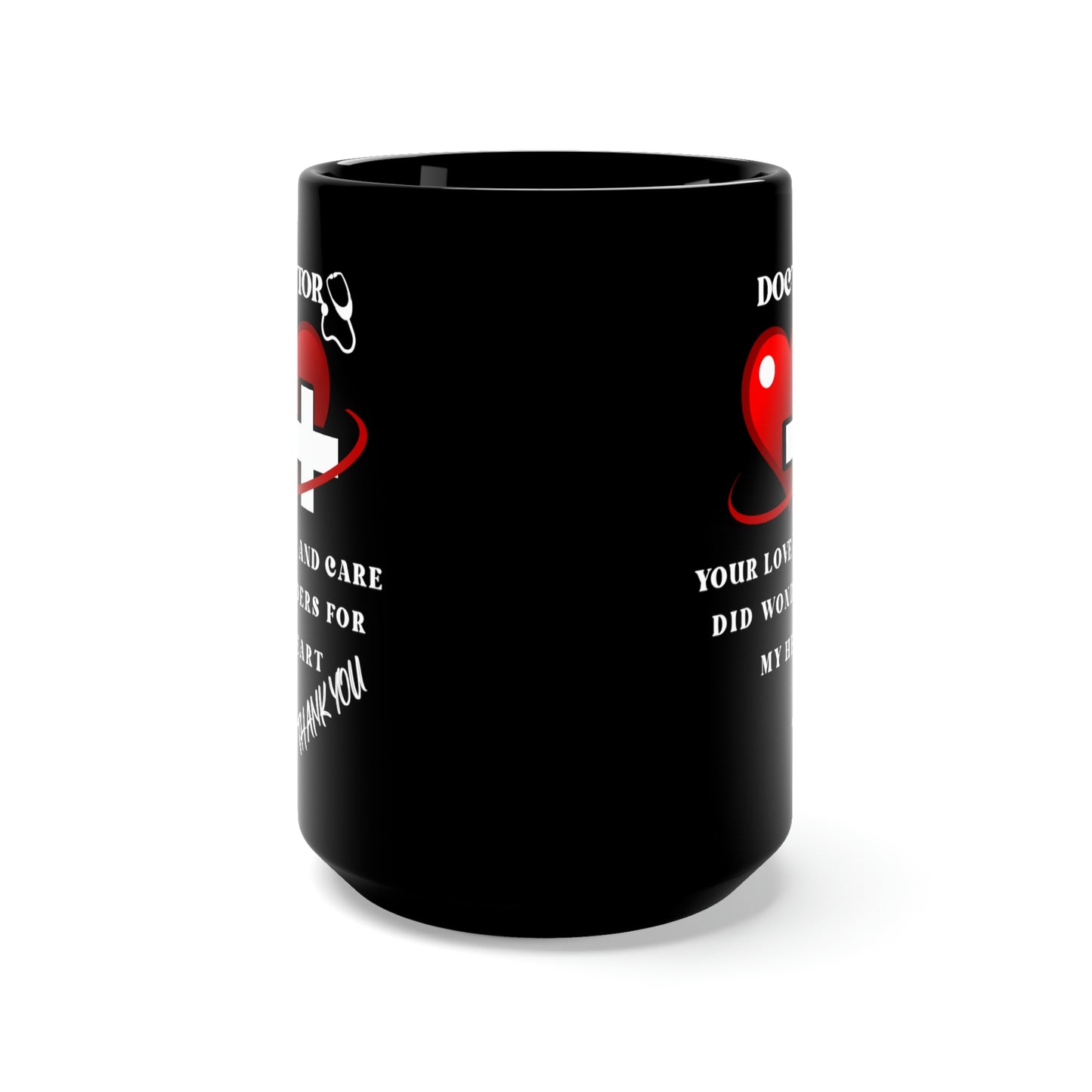 Medical, CVICU, EKG, Black Mug 15oz