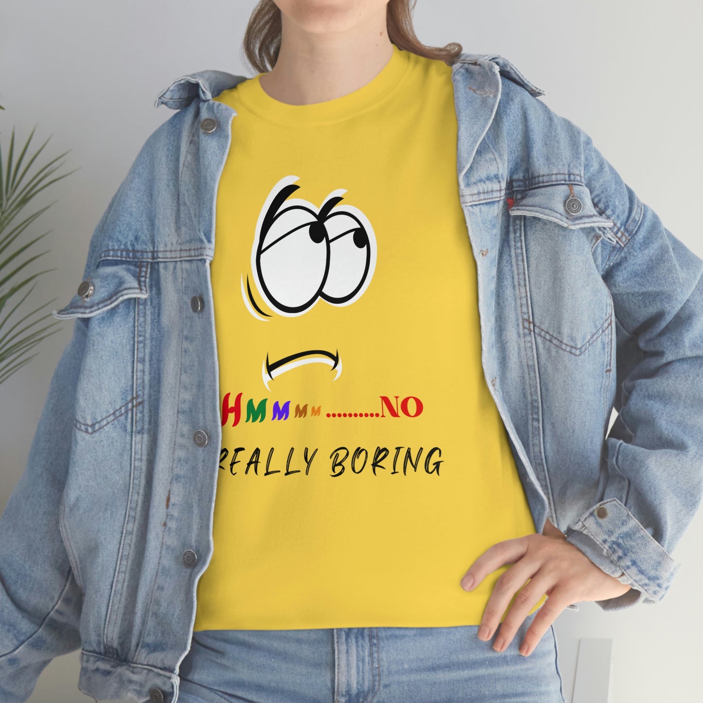 Hmmm... No, Really Boring Unisex Heavy Cotton Tee